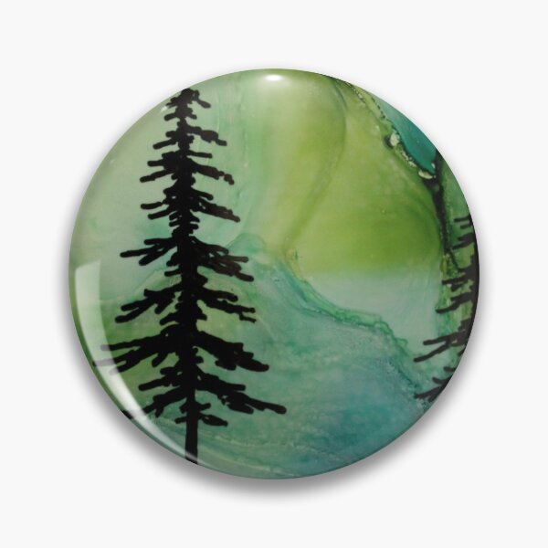 Item preview, Green Aurora Trees designed and sold by Leanne-dL.