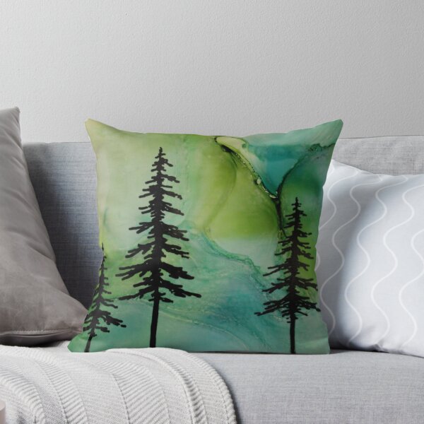 Item preview, Green Aurora Trees designed and sold by Leanne-dL.