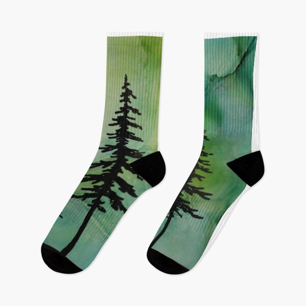 Item preview, Green Aurora Trees designed and sold by Leanne-dL.