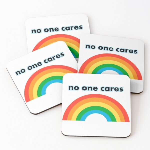 Item preview, No one cares happy rainbow shirt designed and sold by sandpaperdaisy.