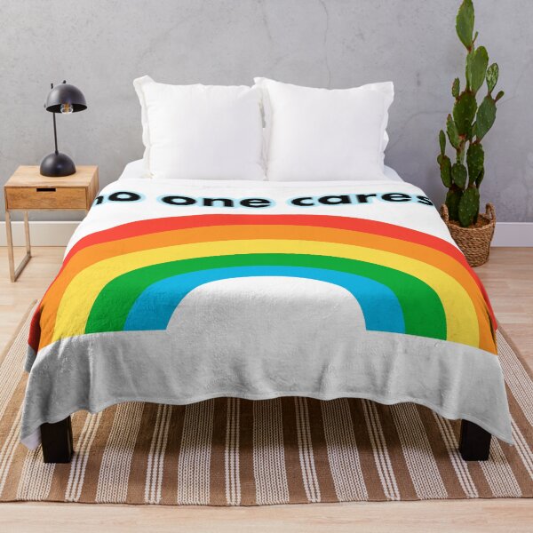 Item preview, No one cares happy rainbow shirt designed and sold by sandpaperdaisy.