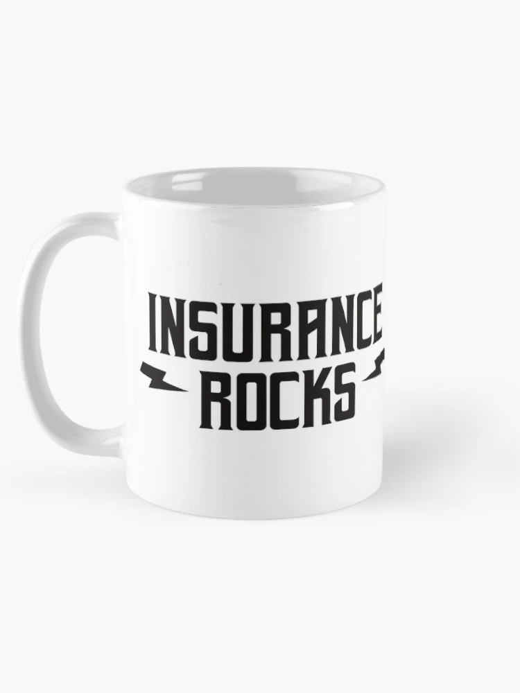 Thumbnail 5 of 6, Coffee Mug, Insurance Rocks designed and sold by teesaurus.