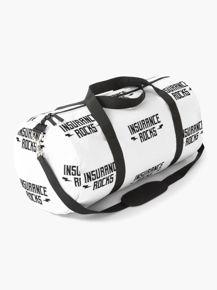 Thumbnail 1 of 3, Duffle Bag, Insurance Rocks designed and sold by teesaurus.