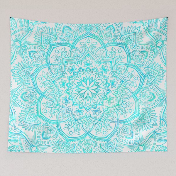 Item preview, Lace Mandala Full - Blue Holo designed and sold by halconiandesign.