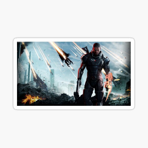 Vista previa del artículo con la obra «Comandante Shepard», diseñado y vendido por GodlikeBonnie99.