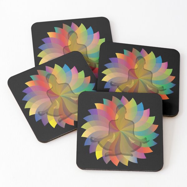 Item preview, Rainbow Petals Meditation designed and sold by WoodburyLake.