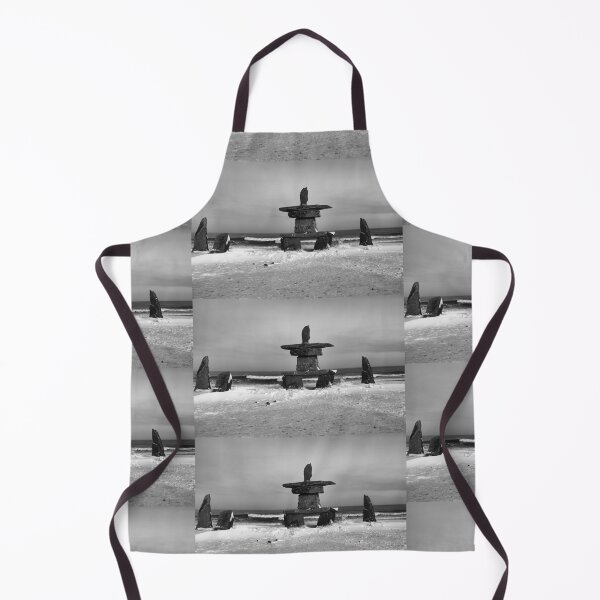 Item preview, Inuit Inukshuk on Hudson Bay in Black & White designed and sold by Carole-Anne.