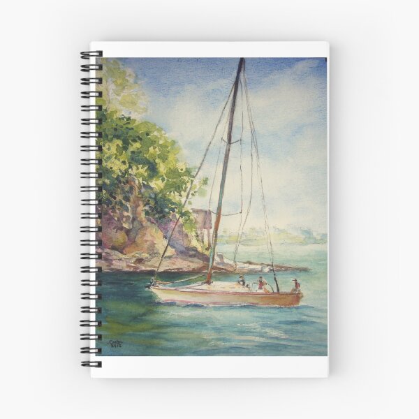 Item preview, Smooth Sailing, original watercolor id1360060  designed and sold by Almondtree.