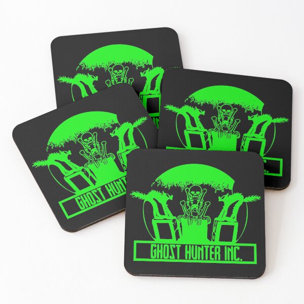 Aperçu de l'œuvre Le squelette danse vert sur noir - Ghost Hunter Inc. créée et vendue par MaesterAemon.