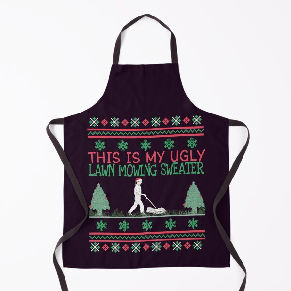 Item preview, Ugly Christmas lawn mowing sweater designed and sold by SidTastic .