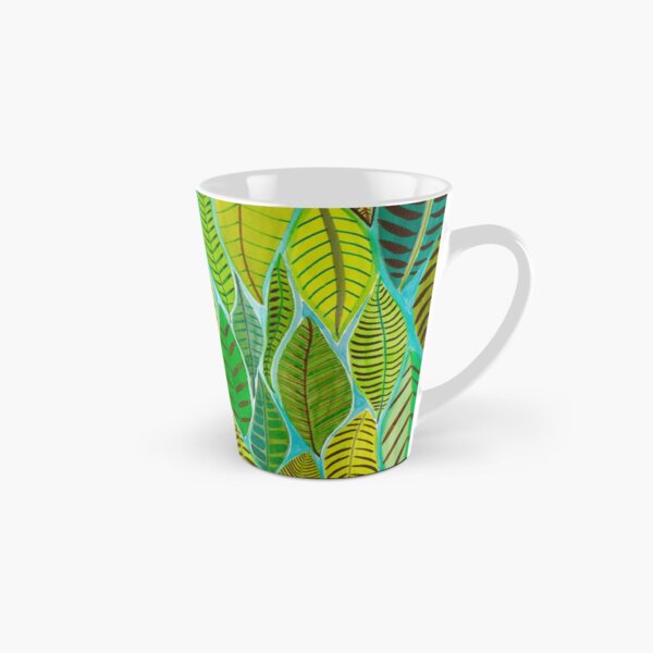 Vivid Jungle Leaves for a Tropical Feel Tall Mug