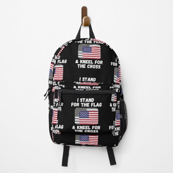 Item preview, I Stand For The Flag & Kneel For The Cross - Two Flags - by Boo-da-chay designed and sold by Boo-da-chay.