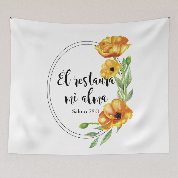 Item preview, El restaurante mi alma versículo de la biblia en español Salmos 23:3 designed and sold by latiendadearyam.