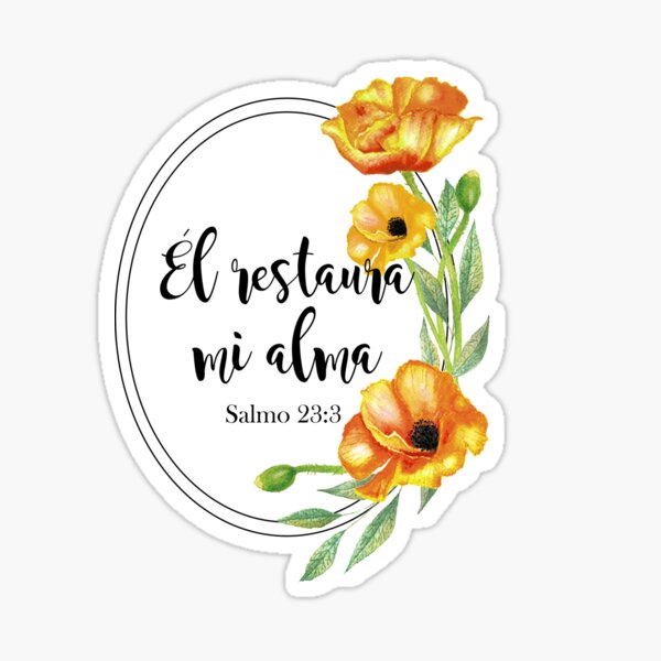 Bendice alma mía a Jehová, Spanish Bible Verse Sticker for Sale