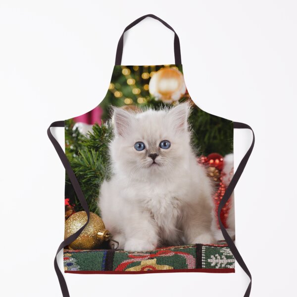 Item preview, Cute holy Burma kittens wish Merry Christmas cats puzzle designed and sold by Toffy2222.