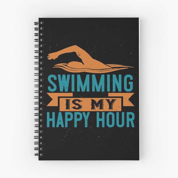 Item preview, Swimming Is My Happy Hour designed and sold by GoodVibeDesign.