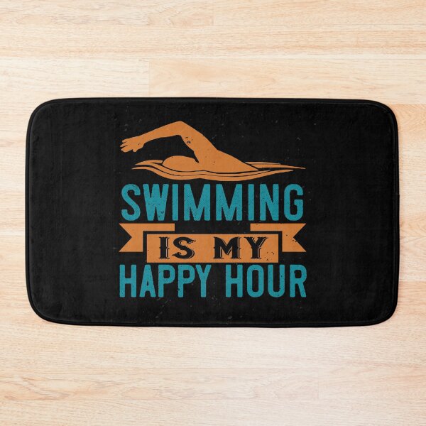 Item preview, Swimming Is My Happy Hour designed and sold by GoodVibeDesign.