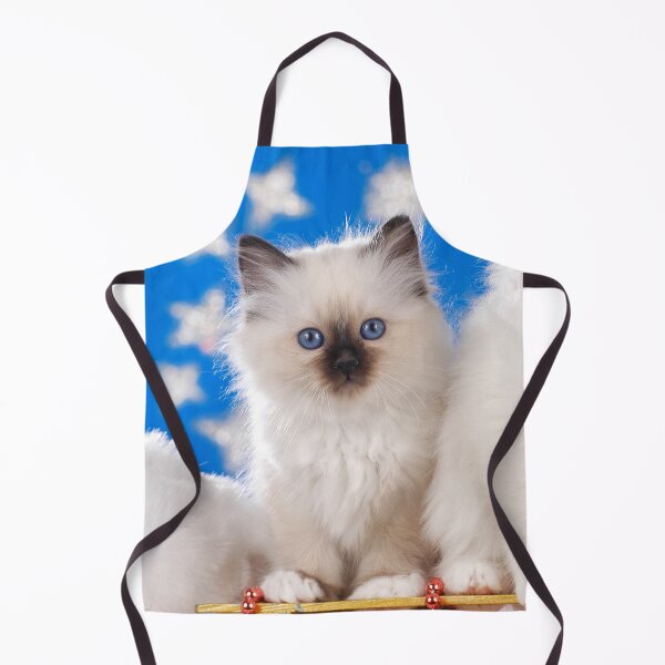 Item preview, Cute holy Burma kitten wish Merry Christmas animal cats puzzle designed and sold by Toffy2222.