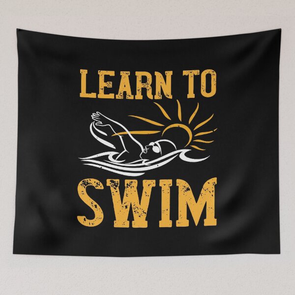 Item preview, Learn To Swim designed and sold by GoodVibeDesign.