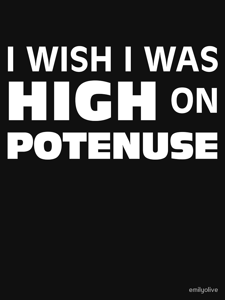 "Key & Peele High on Potenuse (White Text)" Tshirt by emilyolive