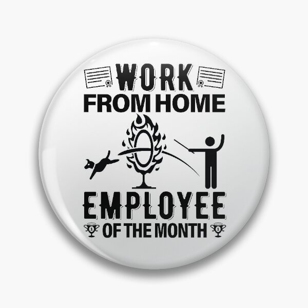 Item preview, Work From Home Employee Of The Month Job designed and sold by GravitiTees.