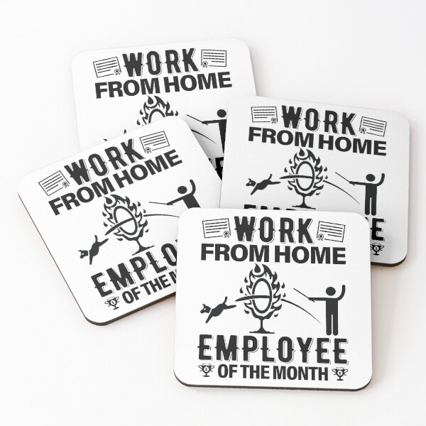 Item preview, Work From Home Employee Of The Month Job designed and sold by GravitiTees.