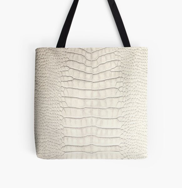 Bolsa de tela «Estampado de piel de cocodrilo blanco» de GersonRamos |  Redbubble