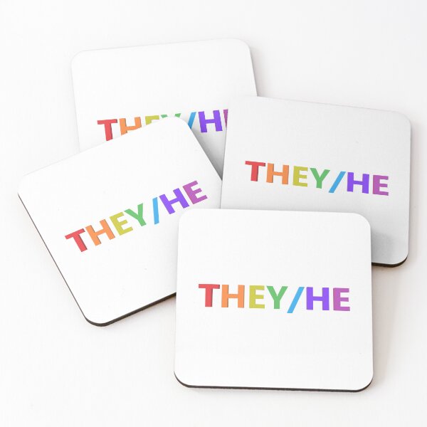 Item preview, They/He Pronouns White designed and sold by Spectrum Perspectives.