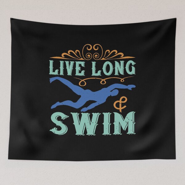 Item preview, Live Long And Swim designed and sold by GoodVibeDesign.
