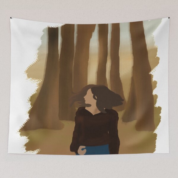 Item preview, Girl candid posing amidst a Deep Jungle designed and sold by Silpam An Art Store.