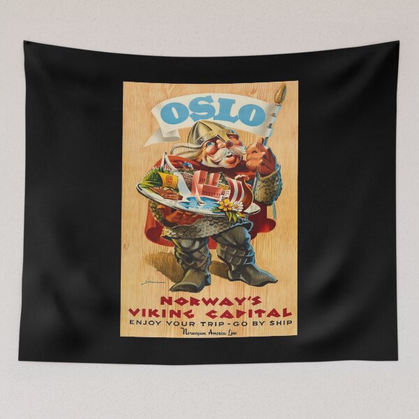 Item preview, retro classic Oslo poster designed and sold by CorasPosters.