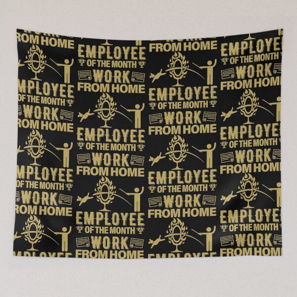 Item preview, Work From Home Employee Of The Month Side Hustle designed and sold by GravitiTees.