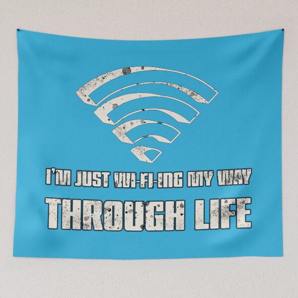 Item preview, Im just Wifiing my way trough life - Distressed designed and sold by arendbotha.