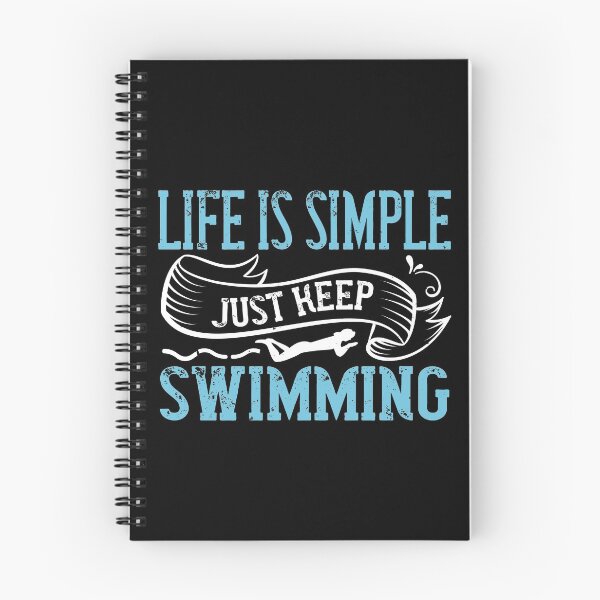 Item preview, Life Is Simple Just Keep Swimming designed and sold by GoodVibeDesign.