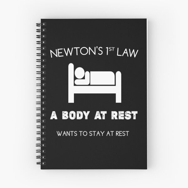 Item preview, Newton's First Law - Funny Physics Joke - classical mechanics - Newton's laws of motion designed and sold by Essakhi12.
