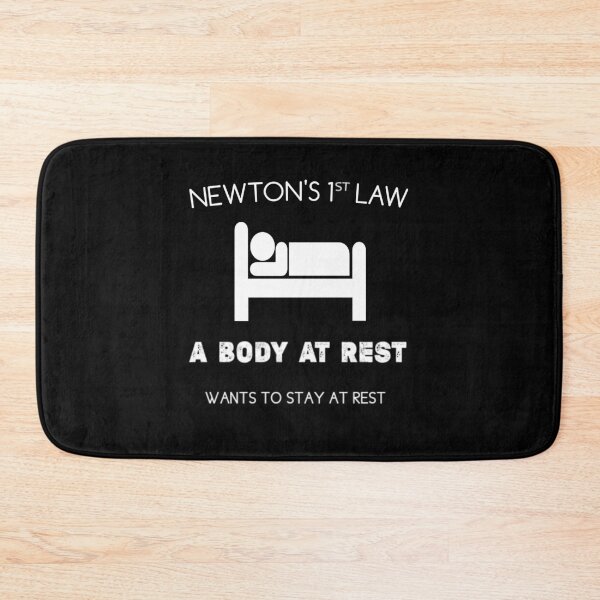 Item preview, Newton's First Law - Funny Physics Joke - classical mechanics - Newton's laws of motion designed and sold by Essakhi12.