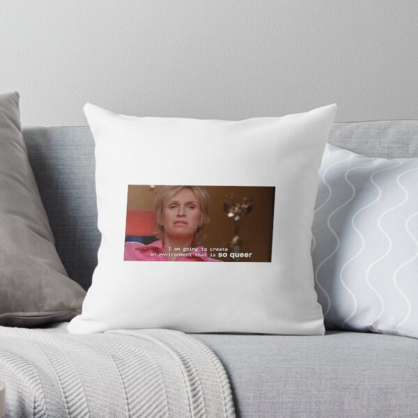 Sue Sylvester Meme Depressing Throw Pillow By Sammycxsey Redbubble