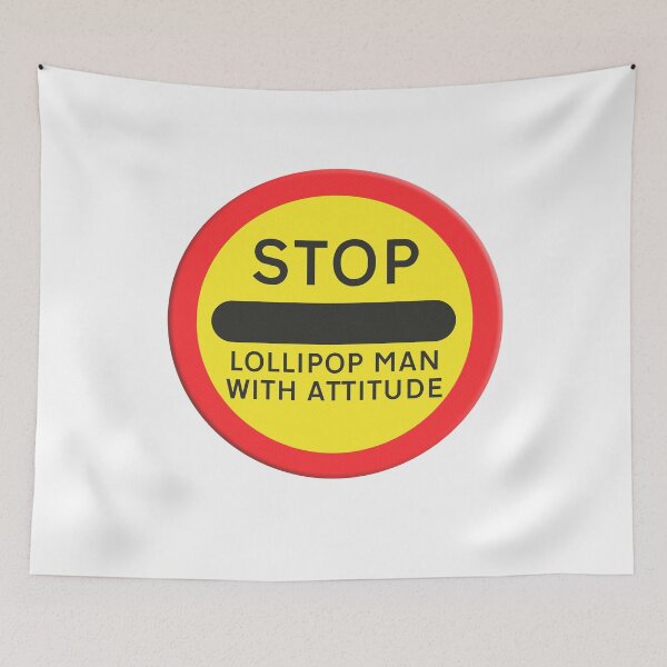 Item preview, Road sign school childrens crossing Lollipop man with attitude  designed and sold by funkyworm.