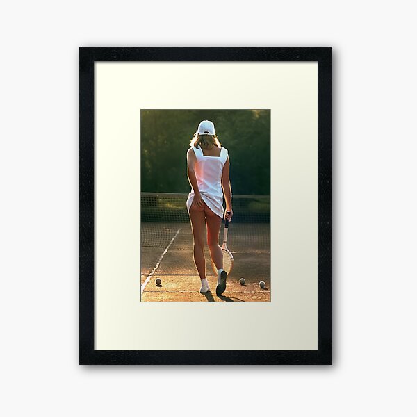 tennis girl martin elliott Framed Art Print