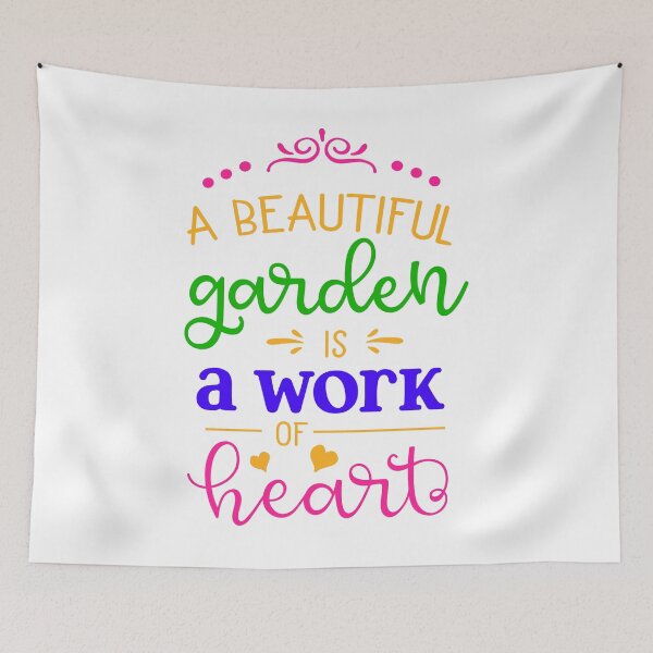 Item preview, A beautiful garden is a work of heart cute funny garden plants designed and sold by GoodyLeo.