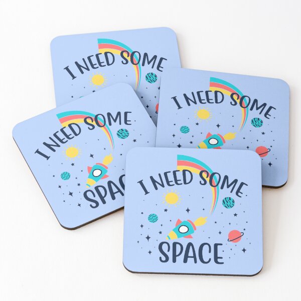 Item preview, I Need Some Space, Colorful Rainbow Design, Sticker and t shirt designed and sold by Mrunner.