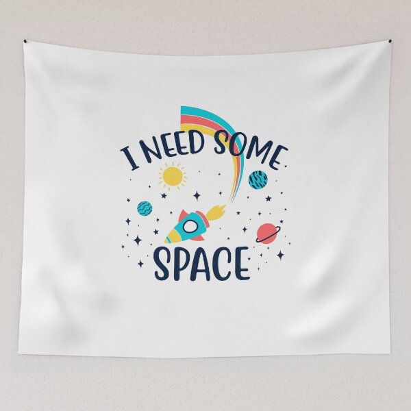 Item preview, I Need Some Space, Colorful Rainbow Design, Sticker and t shirt designed and sold by Mrunner.