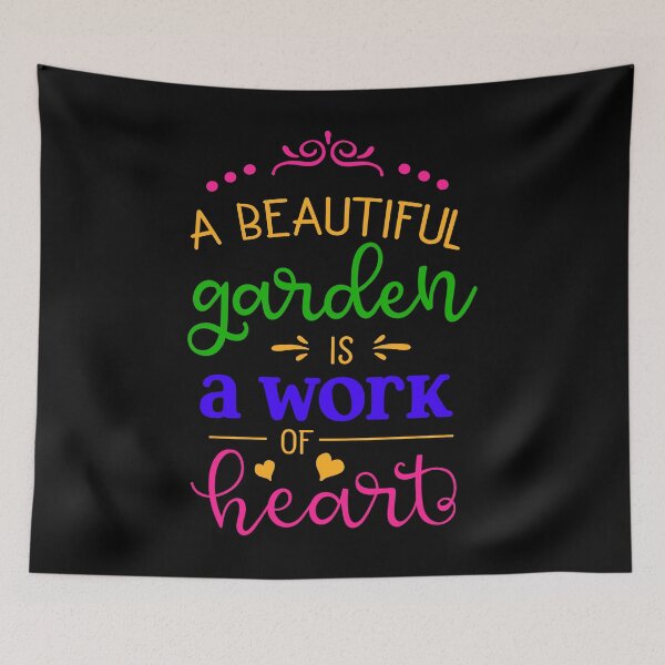 Item preview, A beautiful garden is a work of heart cute funny garden plants designed and sold by GoodyLeo.