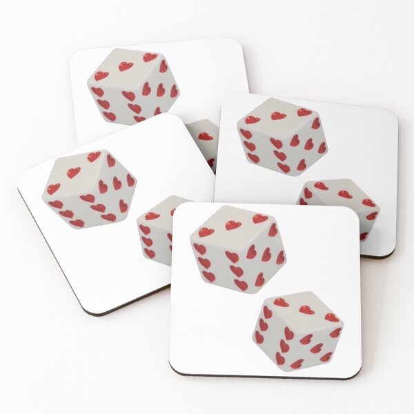 Item preview, Heart Dice sticker designed and sold by juderab.