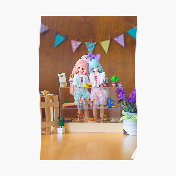 Welcome to our cafe! · Lily and Miu Poster