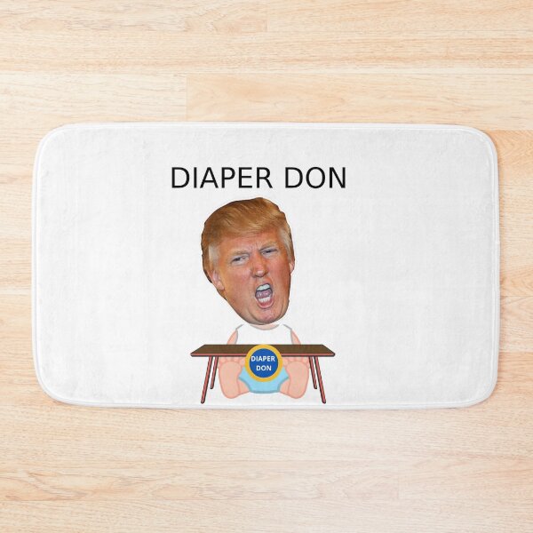 Item preview, Diaper Don Funny Illustration designed and sold by fantasticpud.