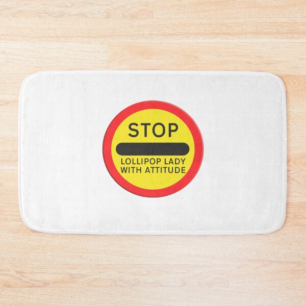Item preview,  Road sign school childrens crossing Lollipop lady with attitude designed and sold by funkyworm.