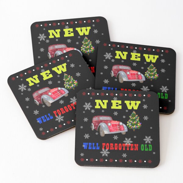 Item preview, Old car with snowflakes and a Christmas tree. designed and sold by Galina Kostyaeva.