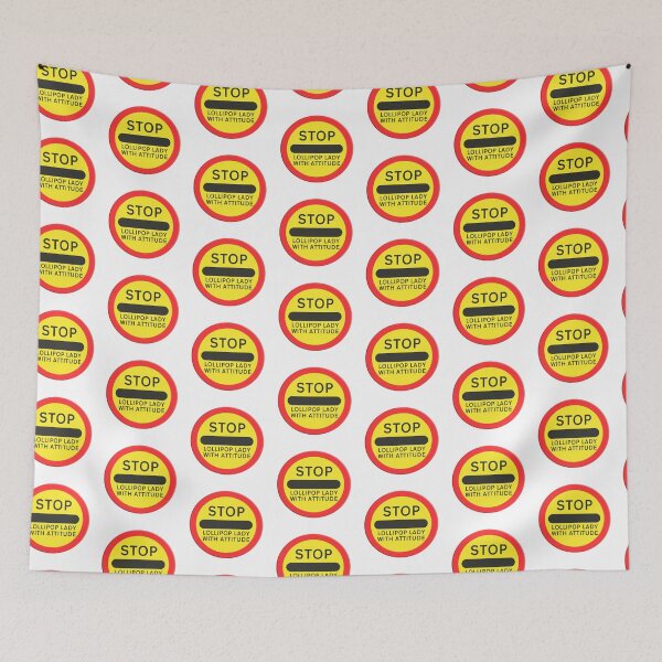 Item preview,  Road sign school childrens crossing Lollipop lady with attitude designed and sold by funkyworm.