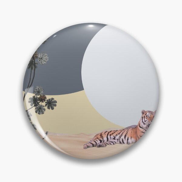 Item preview, Abstract Art Tigers in the Desert at Night  designed and sold by Erika Bartha.